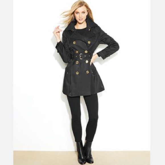 Michael Kors Double Breasted Trench Coat - Picture 9 of 9